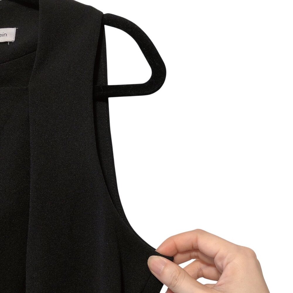 Calvin Klein Solid Black Square Neck Sleeveless S… - image 4